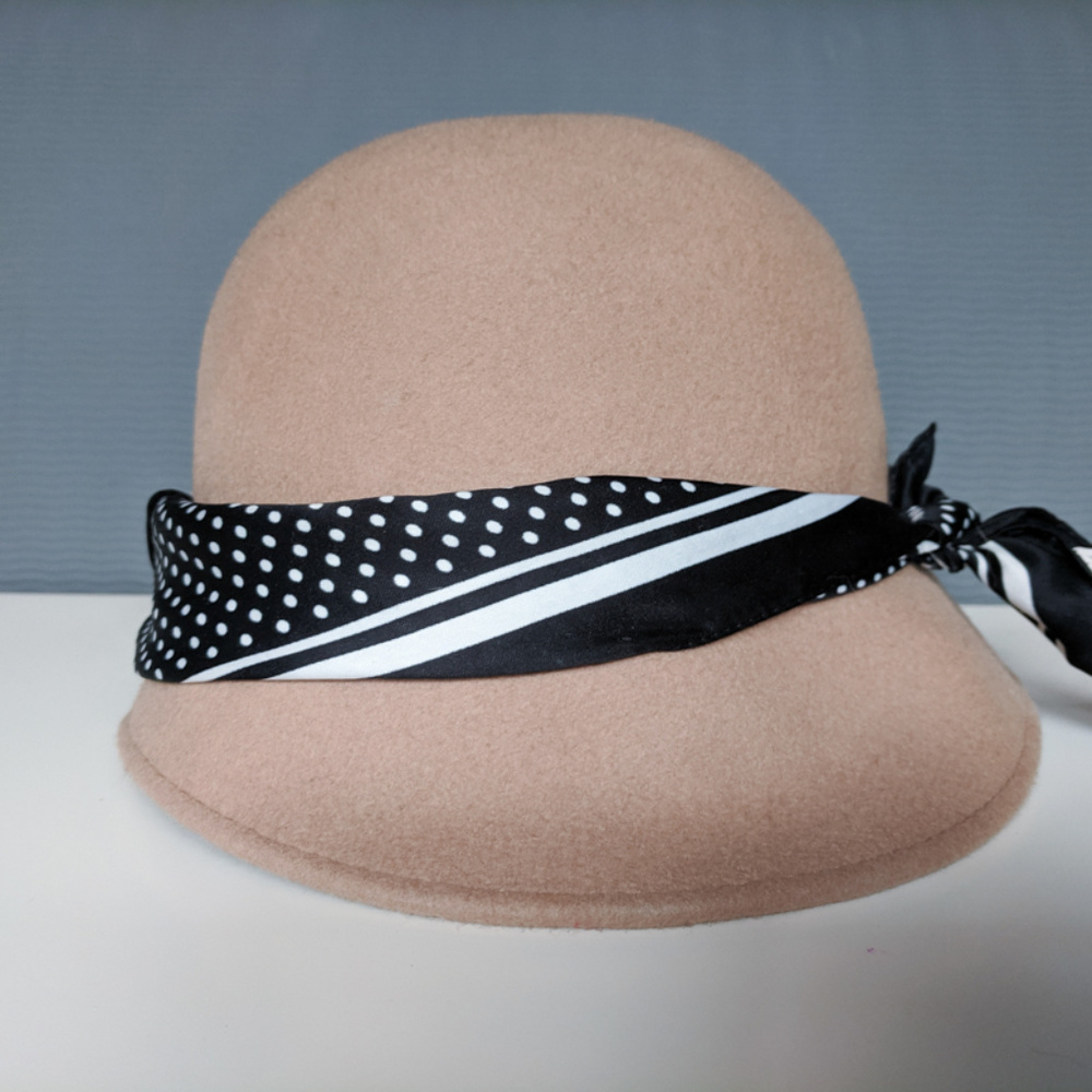 Anthropologie Bettina Cloche Hat with scarf